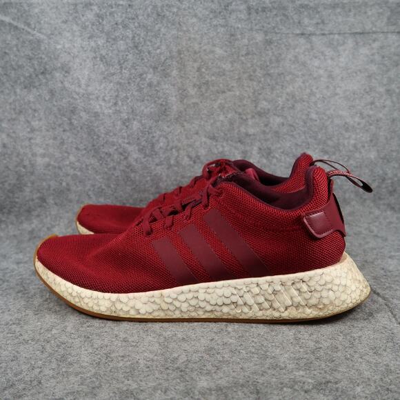 Adidas Shoes Mens 10.5 Athletic Trainers NMD R2 Collegiate Burgundy Casual Run - Picture 6 of 13